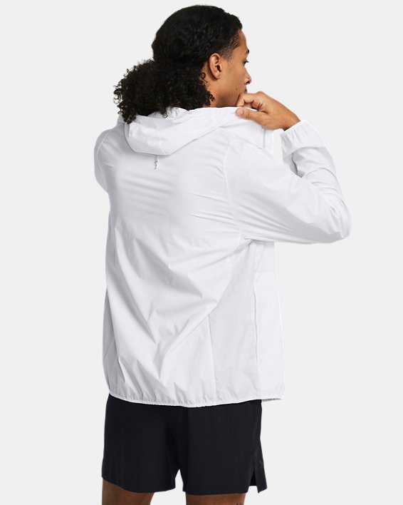 Men's UA Launch Lightweight Jacket, White, pdpMainDesktop image number 1
